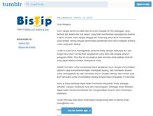 Tablet Screenshot of blog.bistip.com